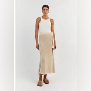 NWT-DISSH OPHELIA WRAP SKIRT- SIZE L- CREAM COLORWAY